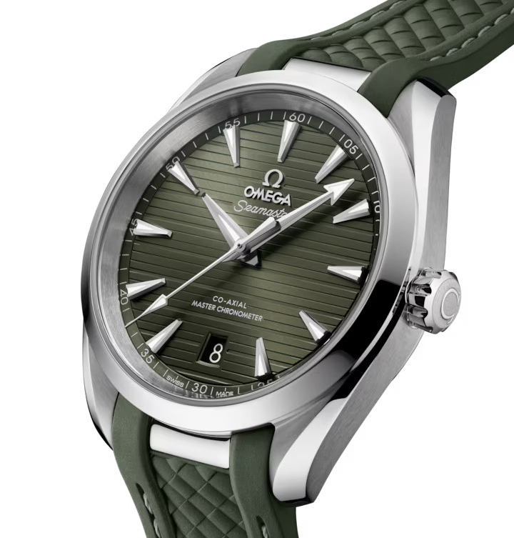 OMEGA Seamaster Aqua Terra 150m Green Rubber Strap Fink s