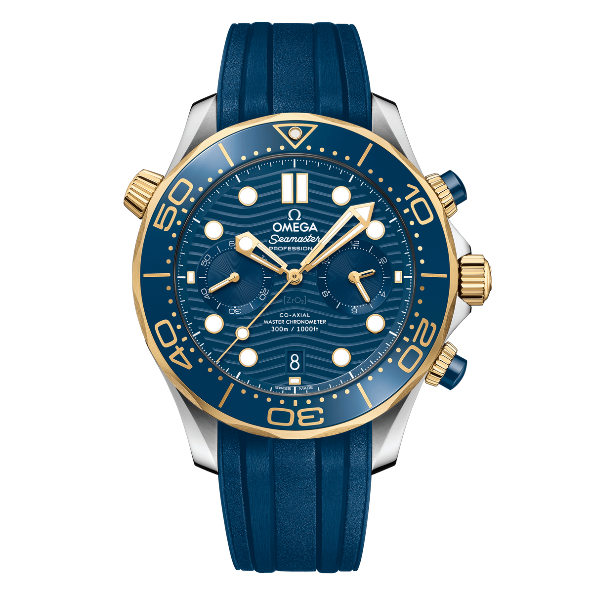 OMEGA Seamaster Diver 300m Co-Axial Master Chronometer Chronograph 44mm,  Blue and Gold