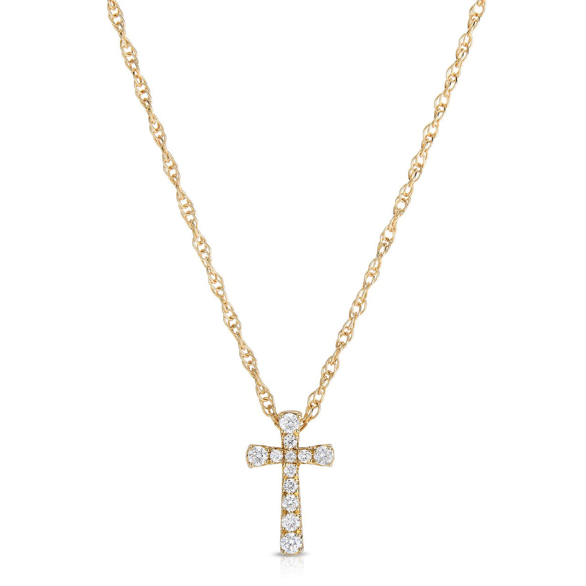 Cross 14k Yellow Gold Pendant - Cross 14k Yellow Gold Pendant - popular Gold Cross Charm