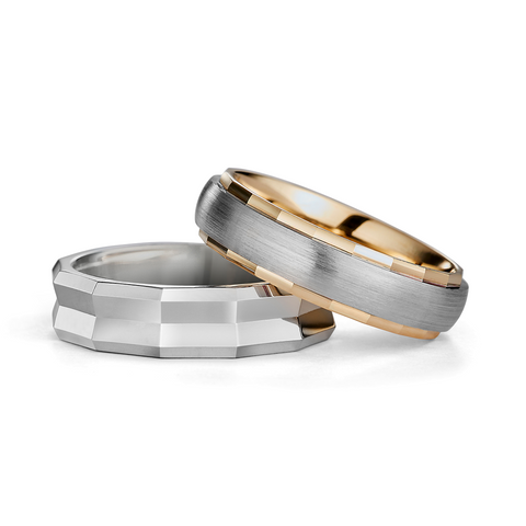 Two Men's Wedding Bands from Fink's Jewelers