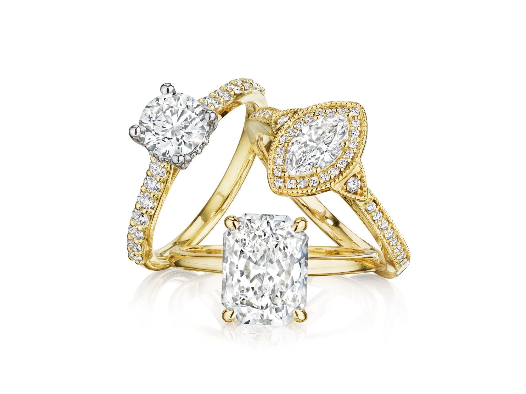 LV Diamonds Pavé V Ring, Platinum - Categories