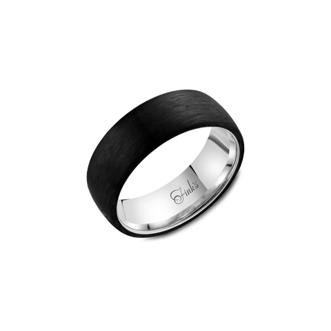 Men's Black Wedding Band from Fink's Jewelers