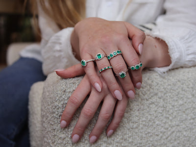 Emerald Gemstone Jewelry to Celebrate Your 55th Anniversary