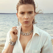 Scarlett Johansson modeling David Yurman Jewelry