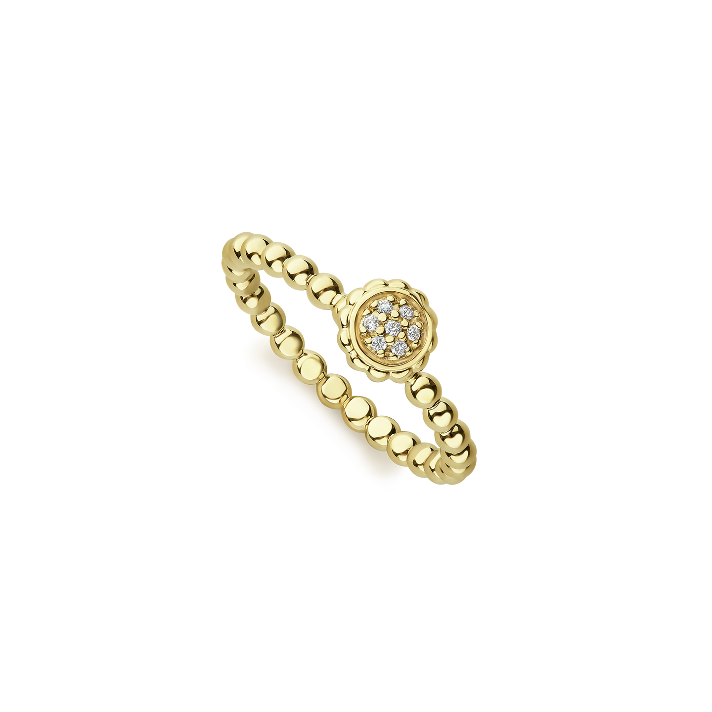 LAGOS Caviar Gold 18K Gold Caviar Diamond Ring