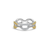 LAGOS Caviar Lux Small Two-Tone Eternity Diamond Ring