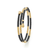 LAGOS Black Caviar 18K Gold Large Station Ceramic Wrap Bracelet