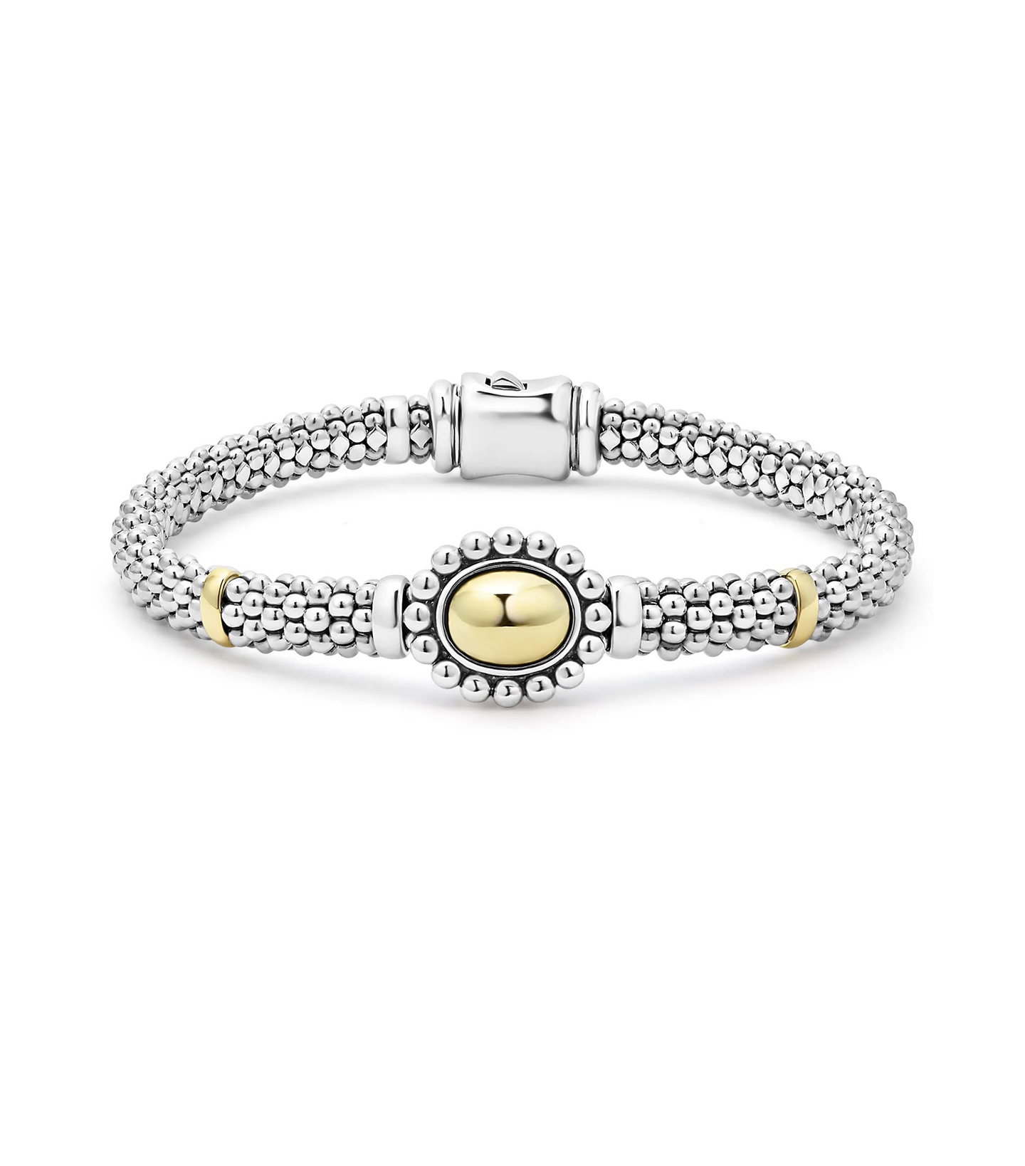 LAGOS High Bar Gold Caviar Dome Beaded Bracelet