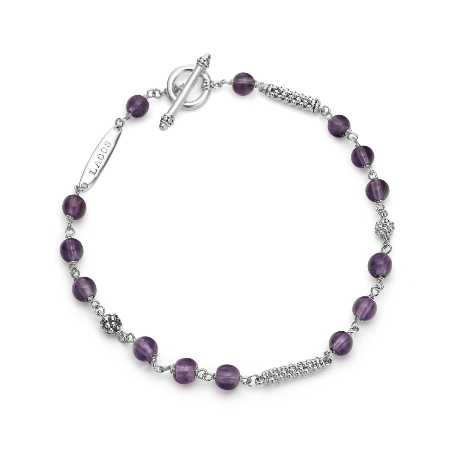 LAGOS Caviar Icon Amethyst Beaded Bracelet