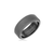 Triton RAW Men&#39;s 8mm Black PVD Tungsten Beveled Edge Wedding Band