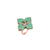 Roberto Coin Venetian Princess Rose Gold Ring in Green Titanium with Diamonds