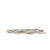 Petite Infinity Bracelet in Sterling Silver with 14K Yellow Gold, Size Small