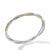 Petite Infinity Bracelet in Sterling Silver with 14K Yellow Gold, Size Small