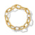 DY Madison Chain Bracelet in 18K Yellow Gold with Diamonds, Size Medium