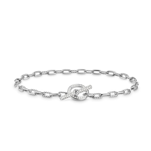 DY Medium Crossover Diamond store Bracelet 3mm