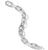 DY Madison Chain Bracelet in Sterling Silver with Diamonds, Size Medium