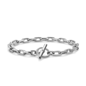 DY Madison Toggle Chain Bracelet in Sterling Silver, 5.5mm, Size Large