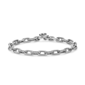 DY Madison Toggle Chain Bracelet in Sterling Silver, 5.5mm, Size Large