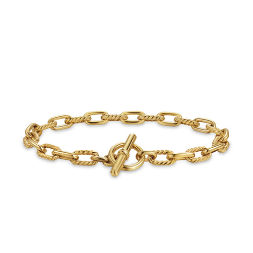 DY Madison Toggle Chain Bracelet in 18K Yellow Gold, Size Medium