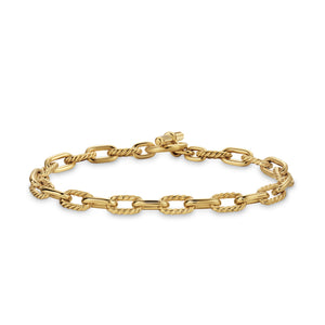 DY Madison Toggle Chain Bracelet in 18K Yellow Gold, Size Medium