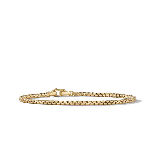 Box Chain Necklace in 18K Yellow Gold, 2.7mm