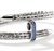 John Hardy Spear Sterling Silver Flex Cuff with Blue Sapphire