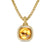 Albion Pendant in 18K Yellow Gold with Citrine and Diamonds, 11mm