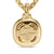 Albion Pendant in 18K Yellow Gold with Citrine and Diamonds, 11mm