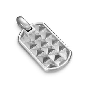 Pyramid Tag in Sterling Silver, 35mm