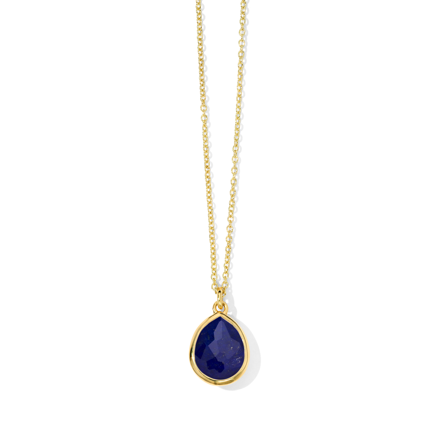 IPPOLITA Rock Candy Mini Teardrop Pendant in Lapis Doublet set in 18k Yellow Gold