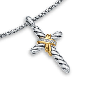 David Yurman The Cable Collectibles® Collection Necklaces & Pendant in Silver and 14-Karat Yellow Gold (Image 4)