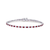 Sabel Collection 18K White Gold Ruby and Diamond Tennis Bracelet