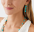 Model Wearing Marco Bicego Siviglia Yellow Gold Turquoise Earrings