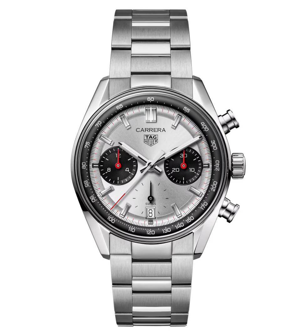 TAG Heuer Carrera Chronograph Watch with Stainless Steel Bracelet