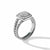 David Yurman Petite Albion® Ring in Sterling Silver with Pavé Diamonds, 7mm in Sterling Silver (Image 2)