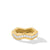 Zig Zag Stax Ring in 18K Yellow Gold with Diamonds, Size 7