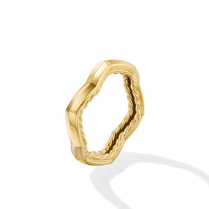 Zig Zag Stax Ring in 18K Yellow Gold, Size 8