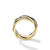 DY Helios Band Ring in 18K Yellow Gold with Forged Carbon, 9mm