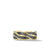 DY Helios Band Ring in 18K Yellow Gold with Forged Carbon, 9mm