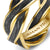 DY Helios Band Ring in 18K Yellow Gold with Forged Carbon, 9mm