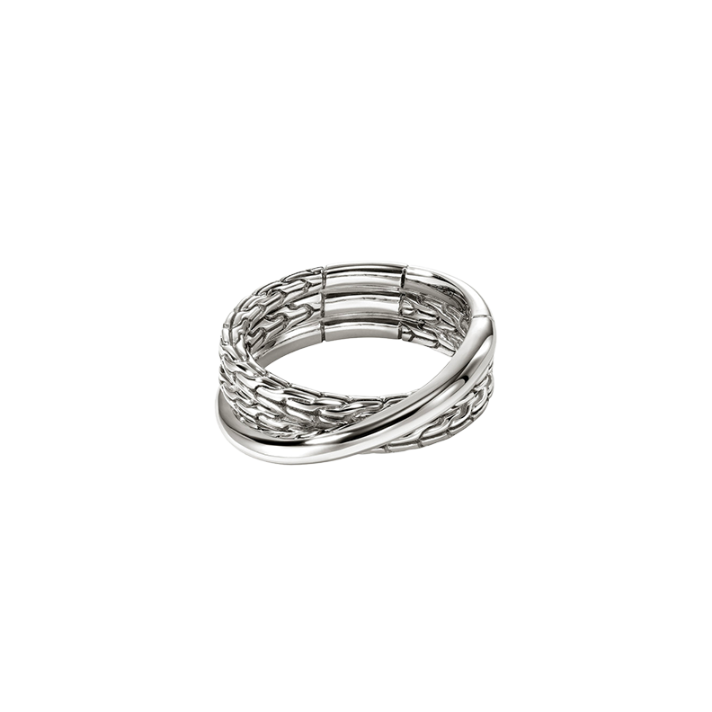 John Hardy Essentials Sterling Silver Crossover Ring