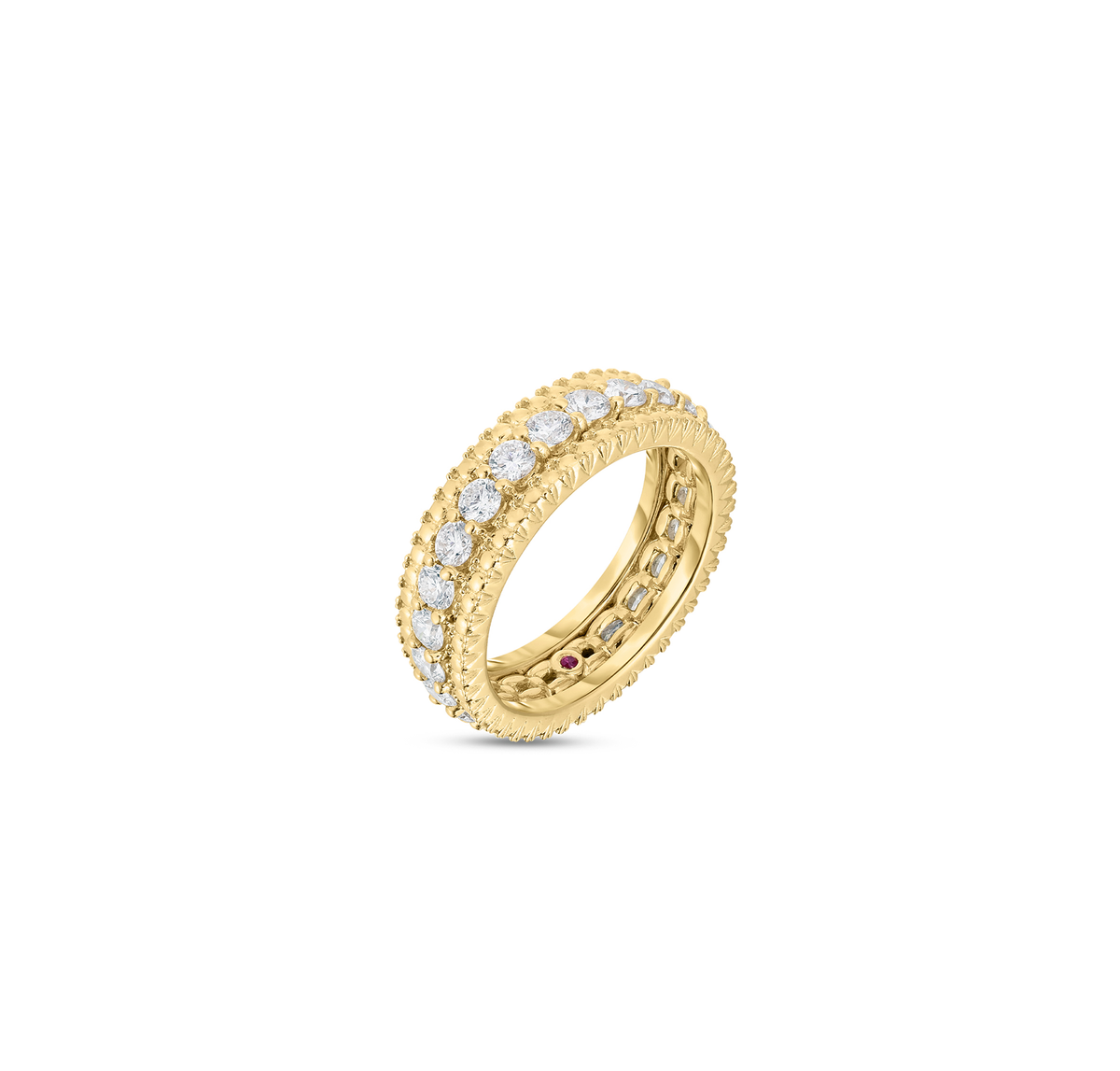 Gold Siena Diamond One Row Ring | Roberto Coin | Fink's