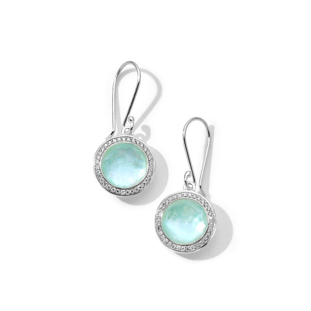 IPPOLITA Lollipop Drop Earrings with Diamonds and Amazonite