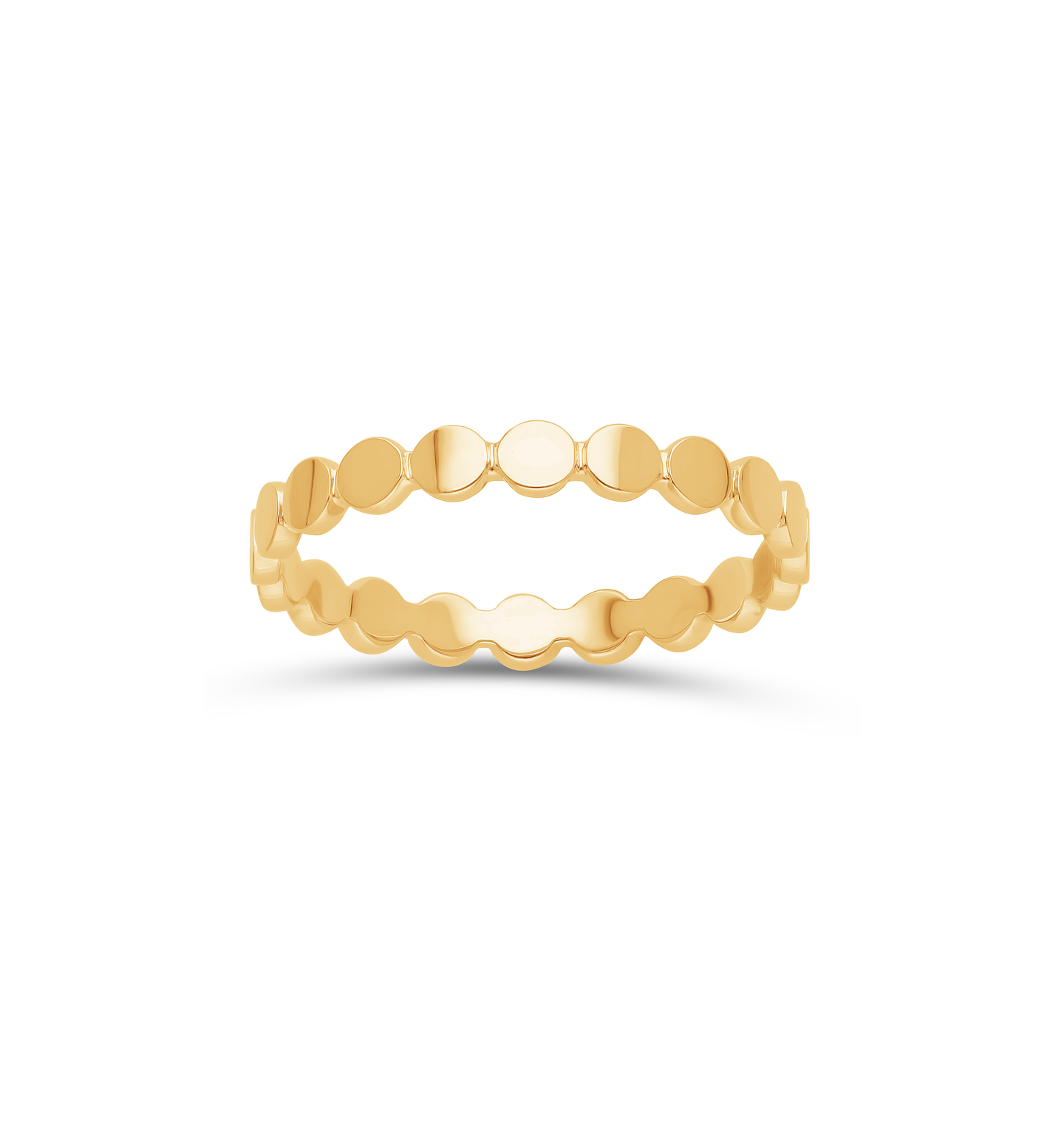 Sabel Collection Yellow Gold Round Disc Ring