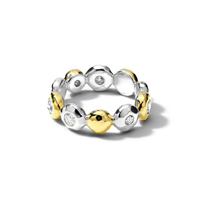 IPPOLITA Stardust Paparazzi Bezel Ring with Diamonds