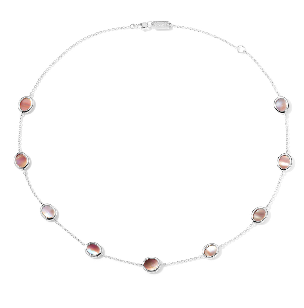 IPPOLITA Polished Rock Candy Sterling Silver Confetti Necklace in Pink Shell