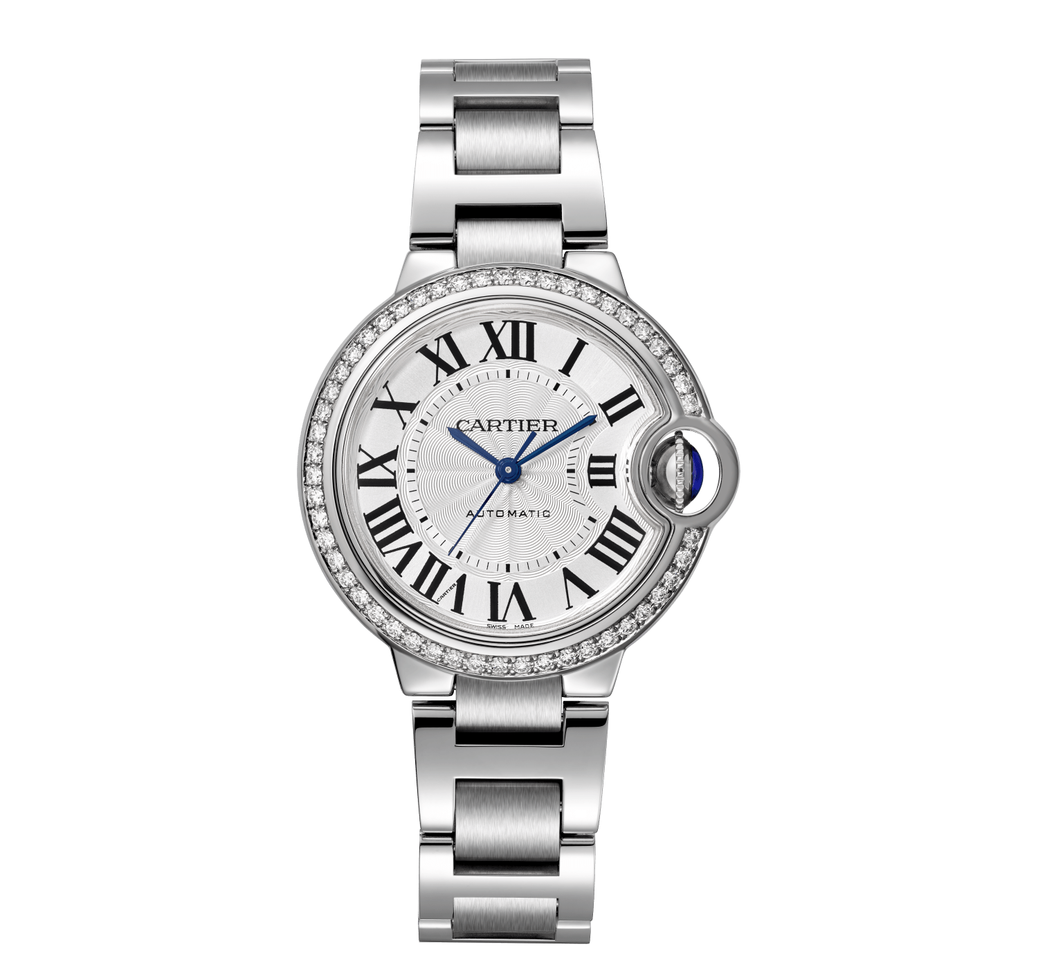 Ballon Bleu de Cartier 33 mm Watch with Diamonds Fink s