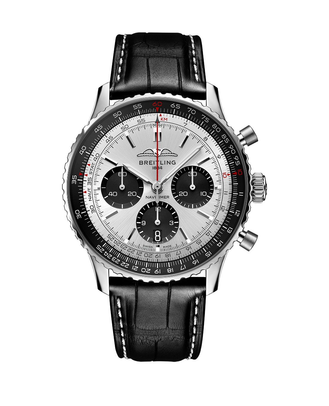 Breitling Navitimer B01 43mm Watch with Silver Dial