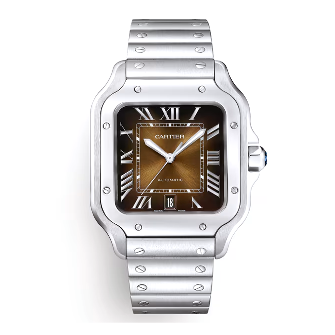 Cartier blue dial watch best sale