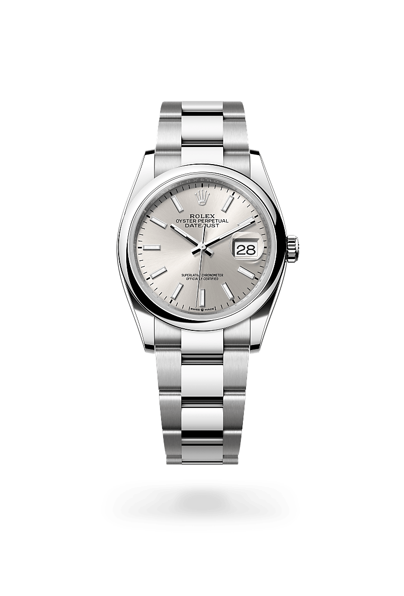 Rolex Datejust 36 in Oystersteel, M126200-0002 Upright with Shadow - Fink's Jewelers